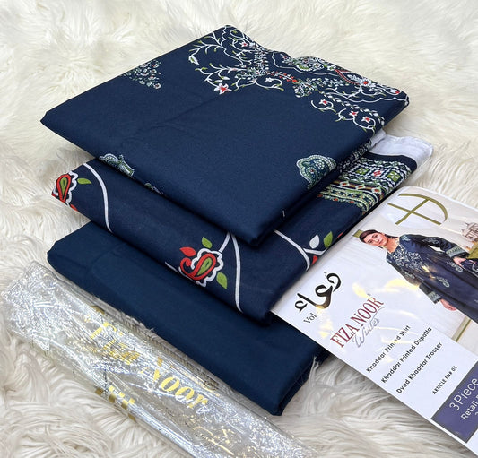 Fiza Noor | Printed | Khaddar | 3-PC