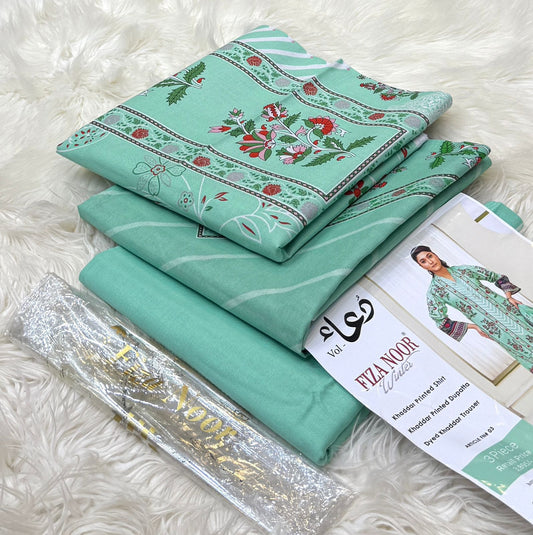 Fiza Noor | Printed | Khaddar | 3-PC
