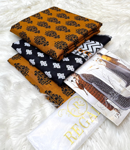 Regalia | Printed Khaddar | 3-Piece |