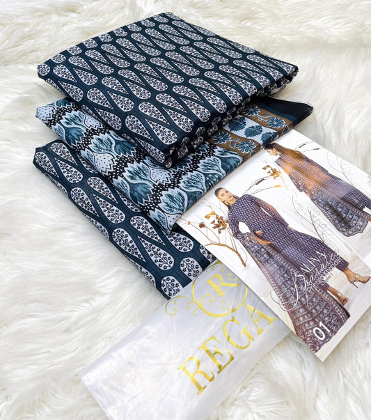 Regalia | Printed Khaddar | 3-Piece |