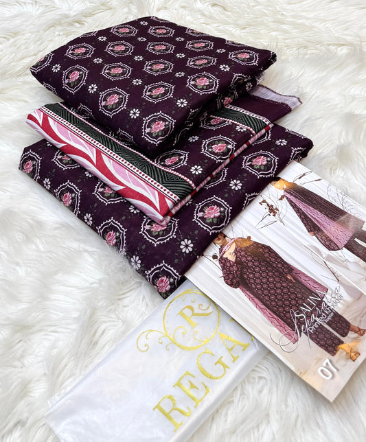 Regalia | Printed Khaddar | 3-Piece |