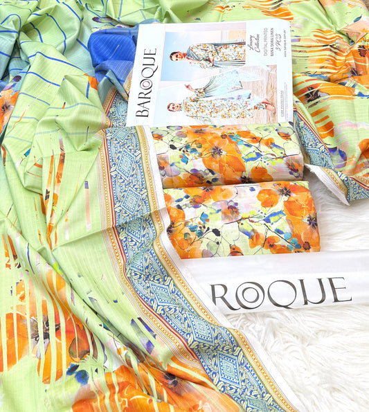 Baroque | Printed Linen | 3-Piece |
