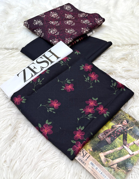 Zesh | Printed Viscose | 3-Piece |