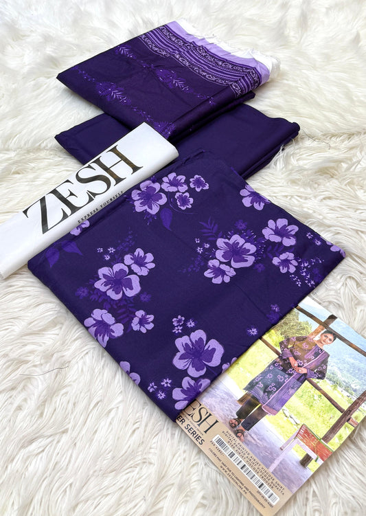 Zesh | Printed Viscose | 3-Piece |