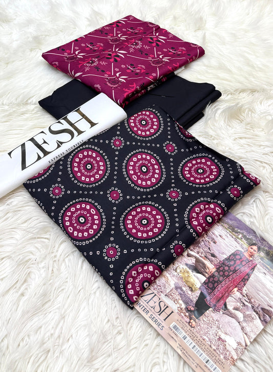 Zesh | Printed Viscose | 3-Piece |
