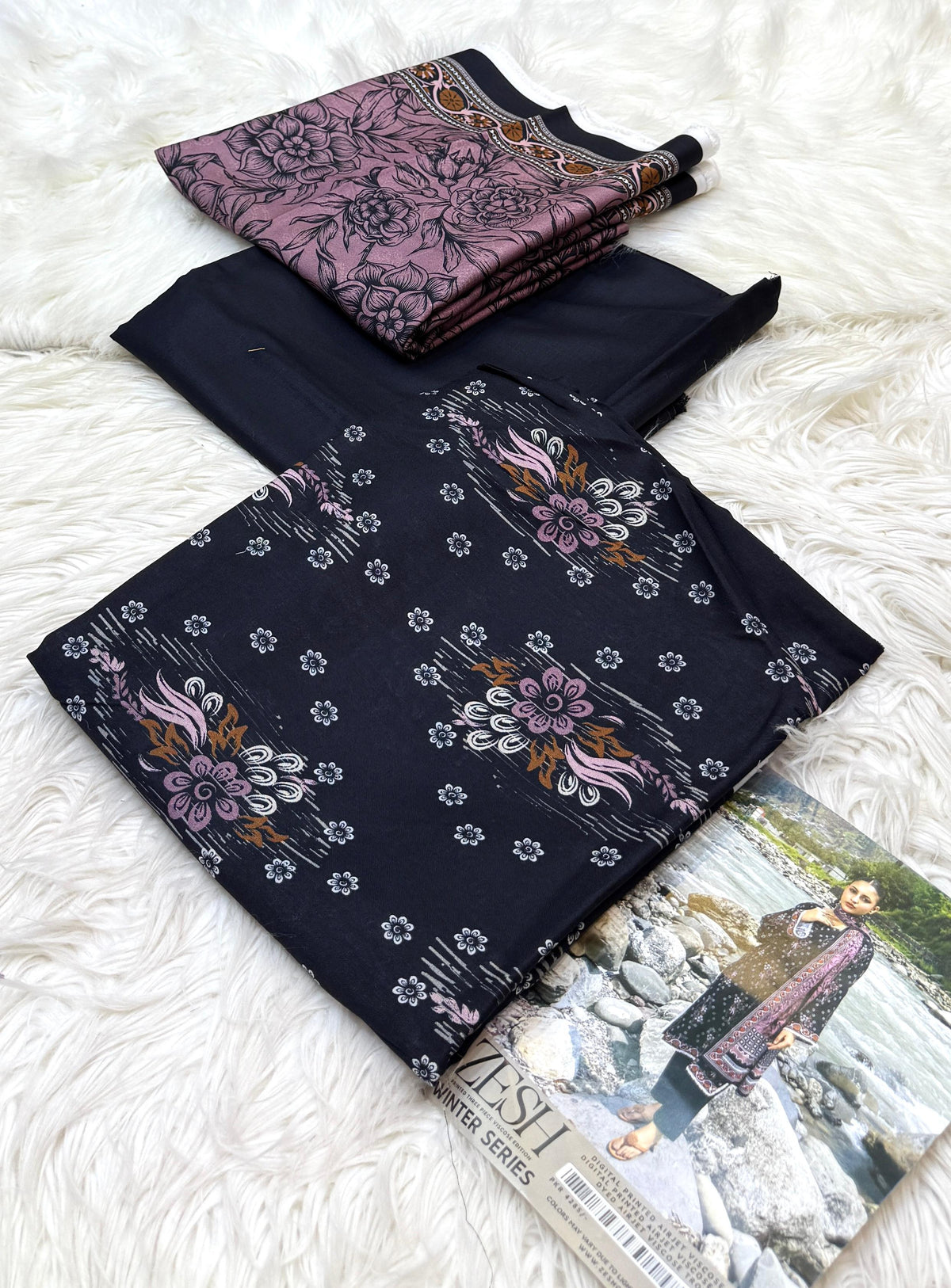 Zesh | Printed Viscose | 3-Piece |