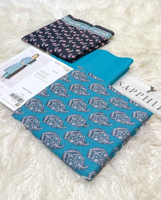 Sapphire | Printed Khaddar | 3-Piece |