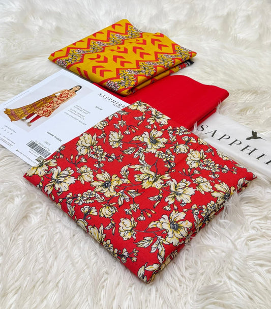 Sapphire | Printed Khaddar | 3-Piece |