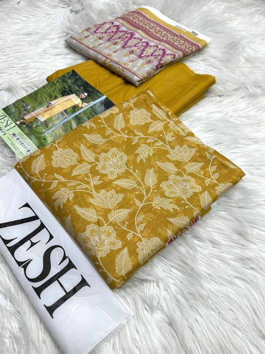 Zesh | Printed Viscose | 3-Piece |