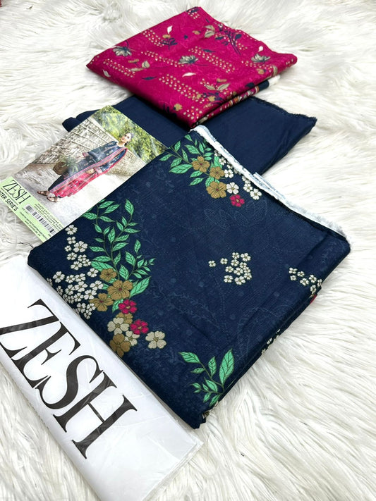 Zesh | Printed Viscose | 3-Piece |