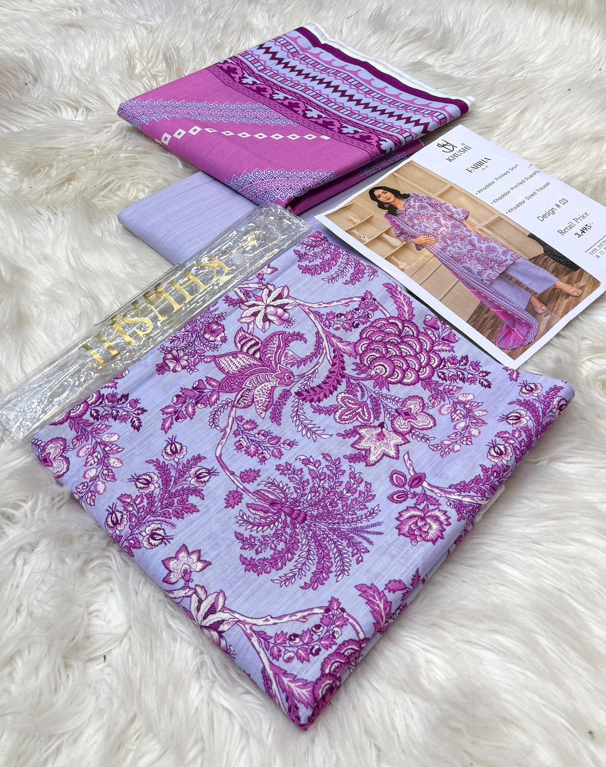 Khushi By Fabiha | Printed Khaddar | 3-Piece |