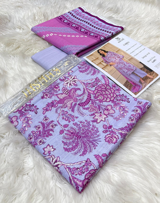 Khushi By Fabiha | Printed Khaddar | 3-Piece |