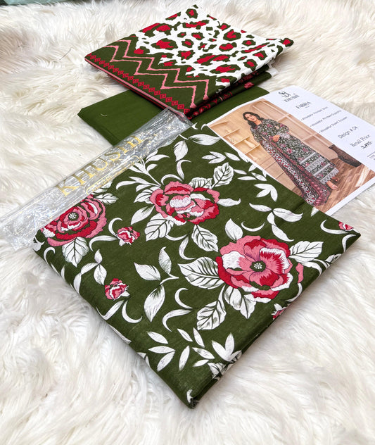 Khushi By Fabiha | Printed Khaddar | 3-Piece |