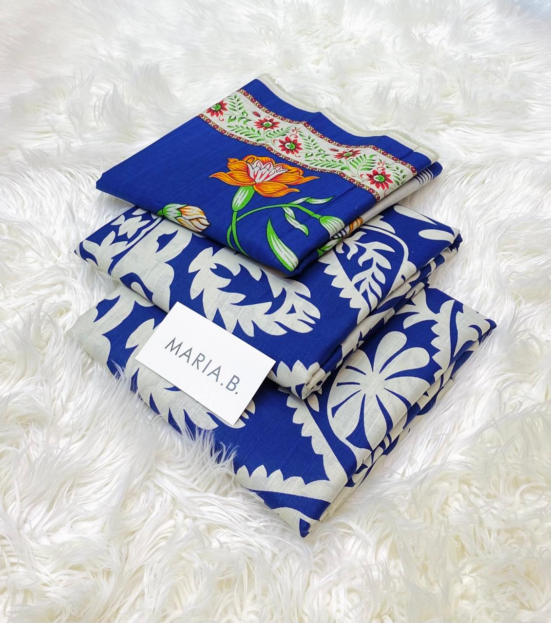 Maria.B Khaddar Luxury Print 3pc (AJ-1010)