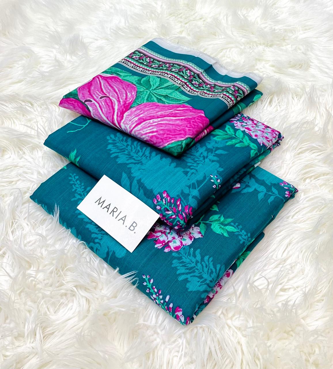 Maria.B Khaddar Luxury Print 3pc (AJ-1011)