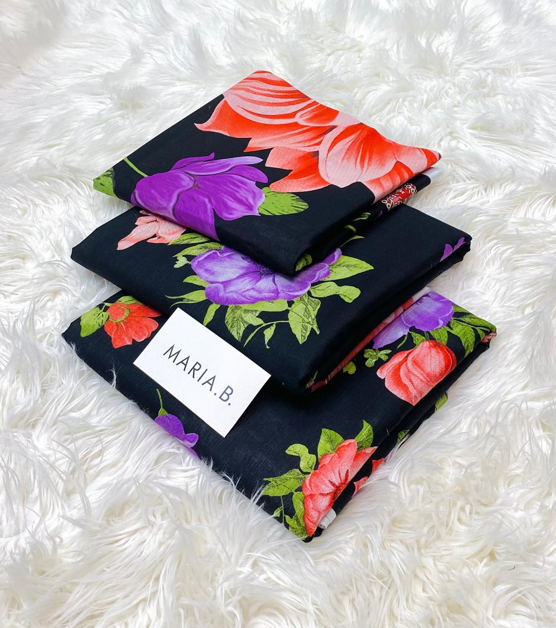 Maria.B Khaddar Luxury Print 3pc (AJ-1009)