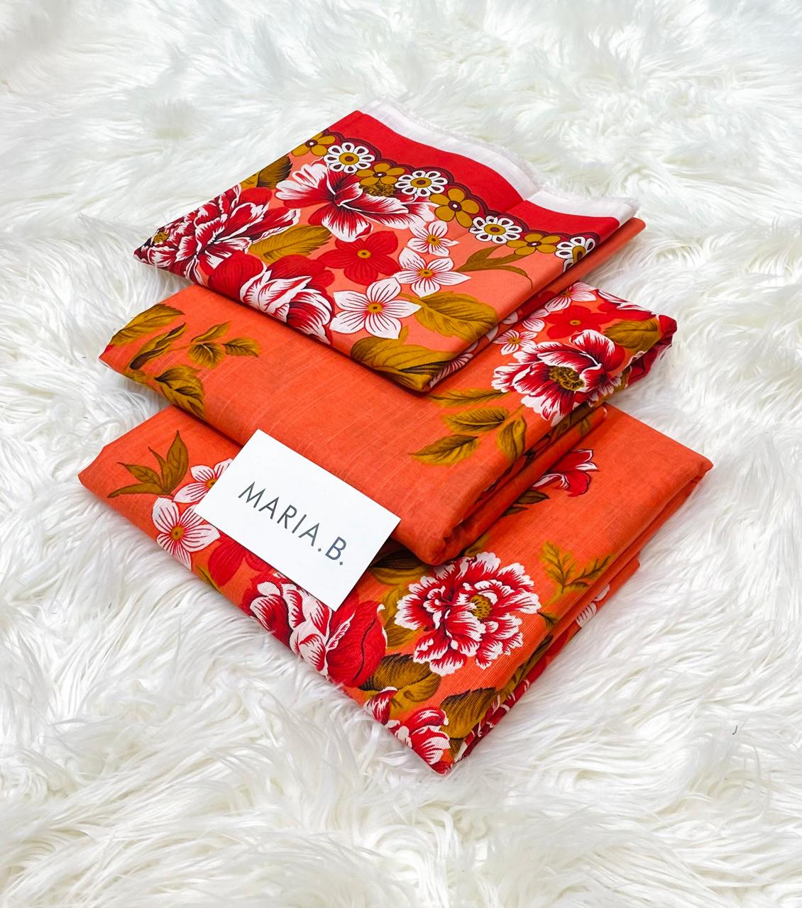 Maria.B Khaddar Luxury Print 3pc (AJ-1014)