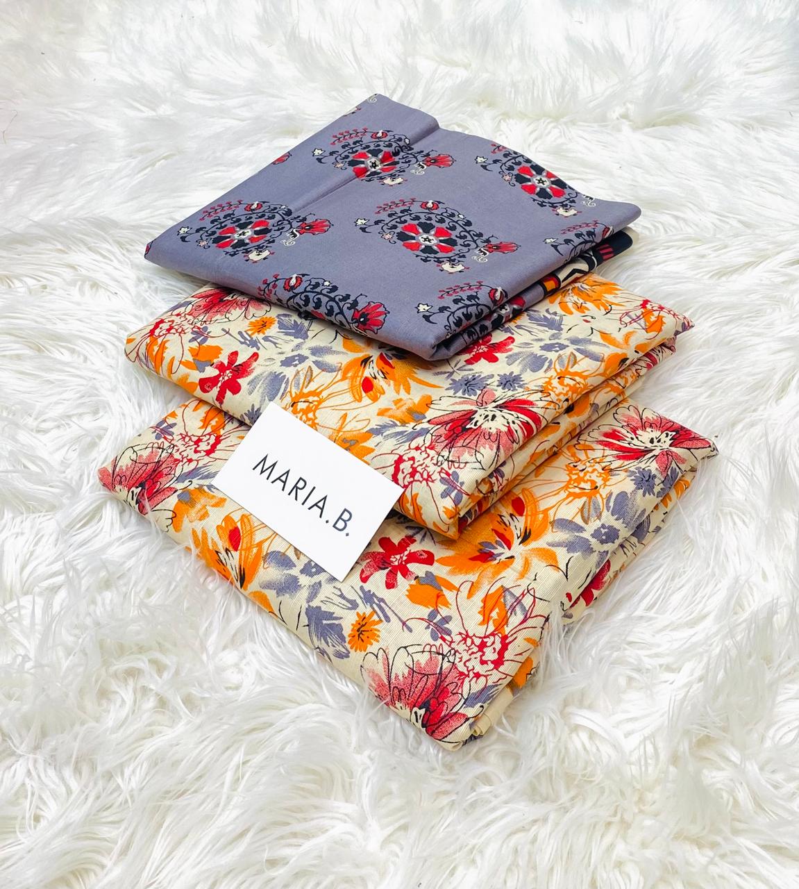 Maria.B Khaddar Luxury Print 3pc (AJ-1015)