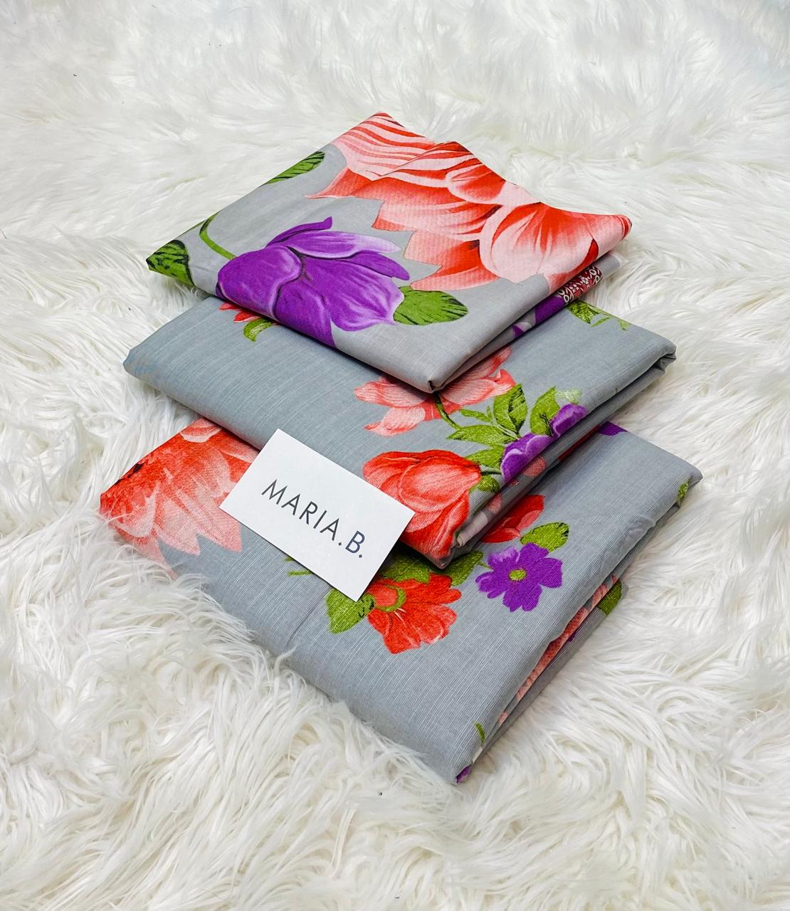 Maria.B Khaddar Luxury Print 3pc (AJ-1012)