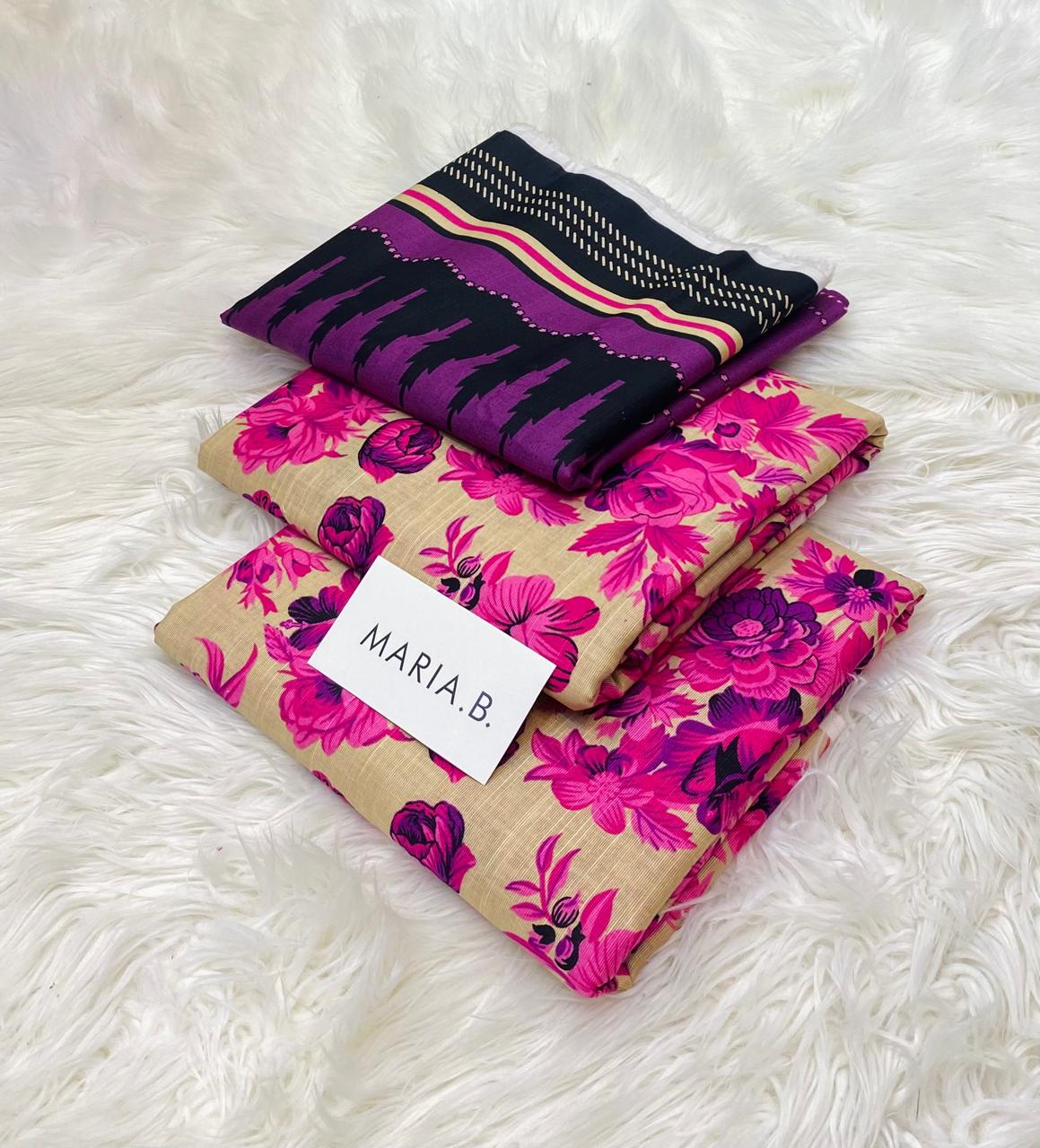 Maria.B Khaddar Luxury Print 3pc (AJ-1023)