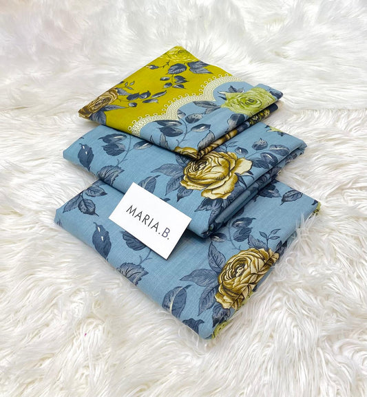 Maria.B Khaddar Luxury Print 3pc (AJ-1020)