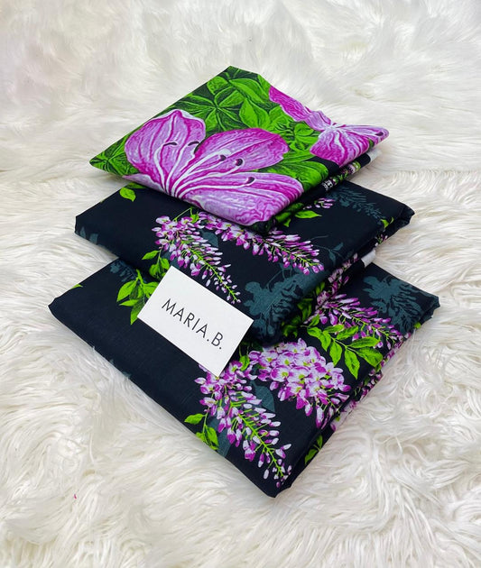 Maria.B Khaddar Luxury Print 3pc (AJ-1019)