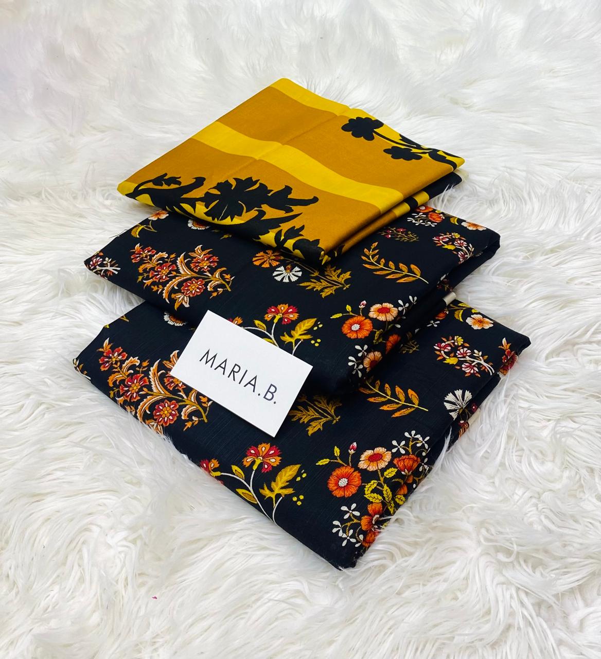 Maria.B Khaddar Luxury Print 3pc (AJ-1016)