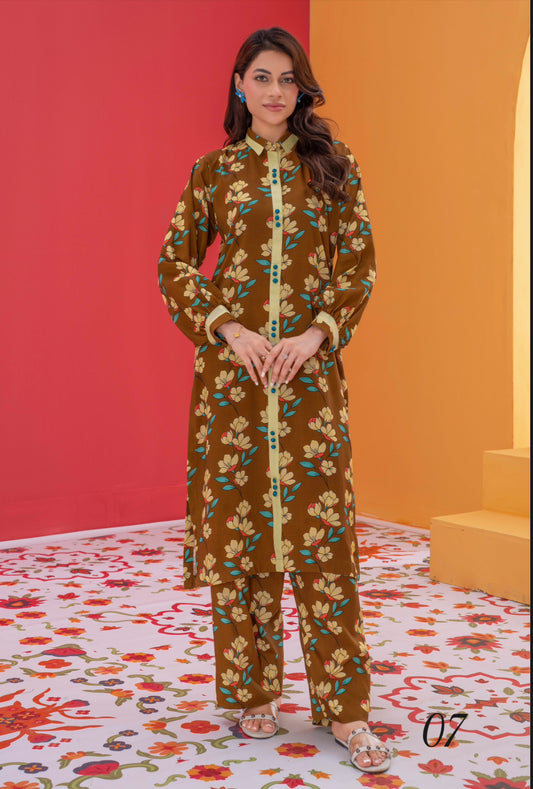Waniya Gold | 2-PC | Linen