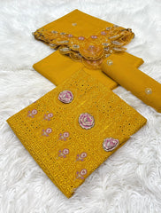 Bareeza Embroidery | Dhanak | 3-PC |