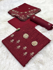 Bareeza Embroidery | Dhanak | 3-PC |