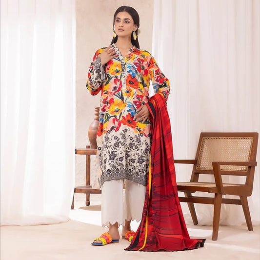 Regalia Printed Linen 3pc